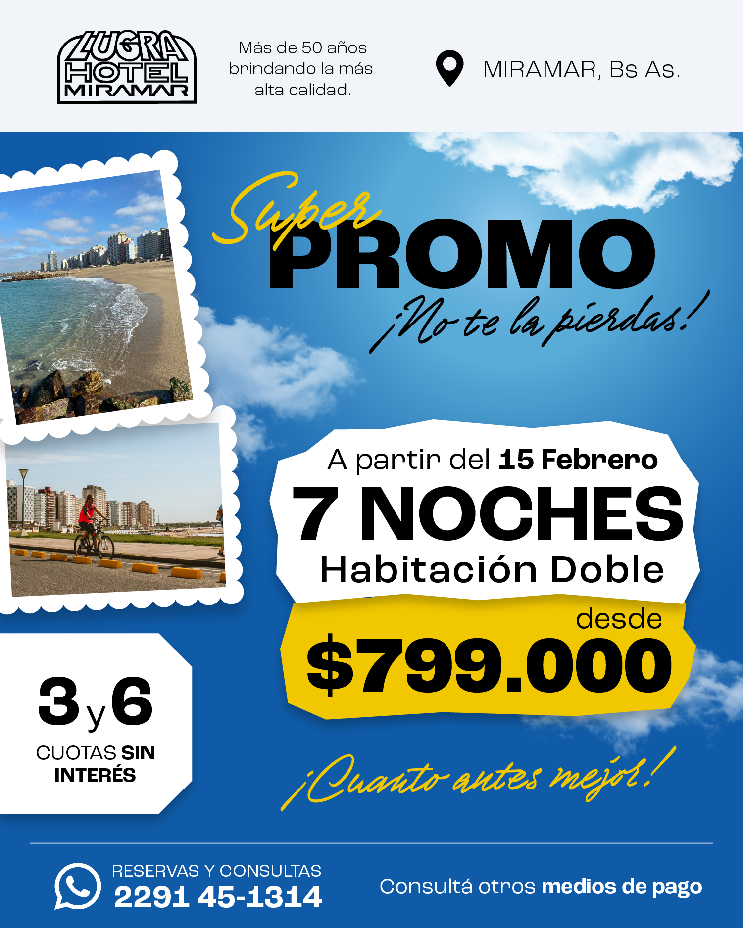 Febrero 2027 en el Hotel Lugra