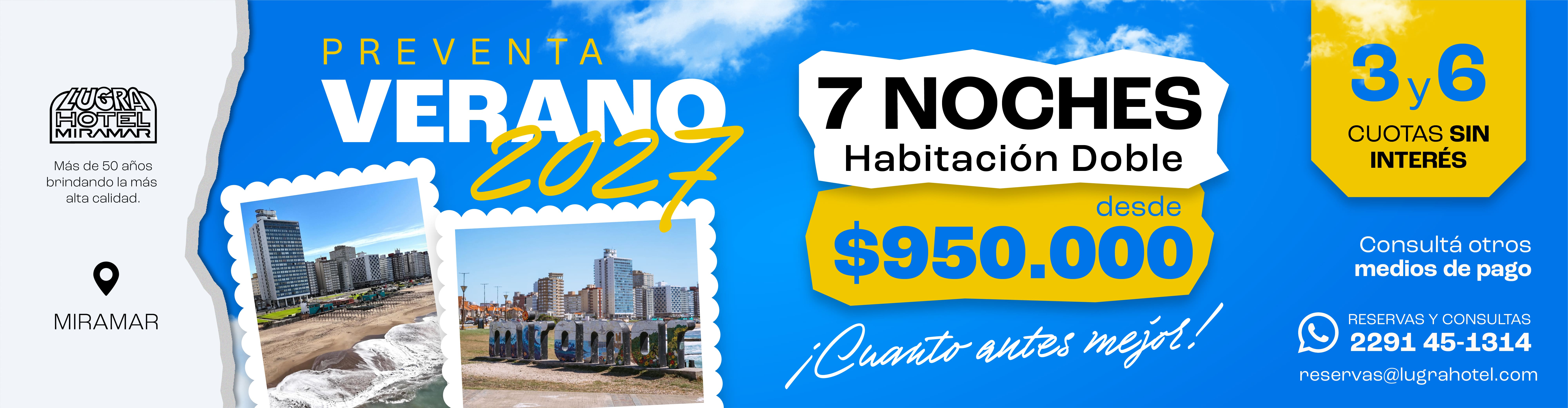 Verano 2027 en el Hotel Lugra